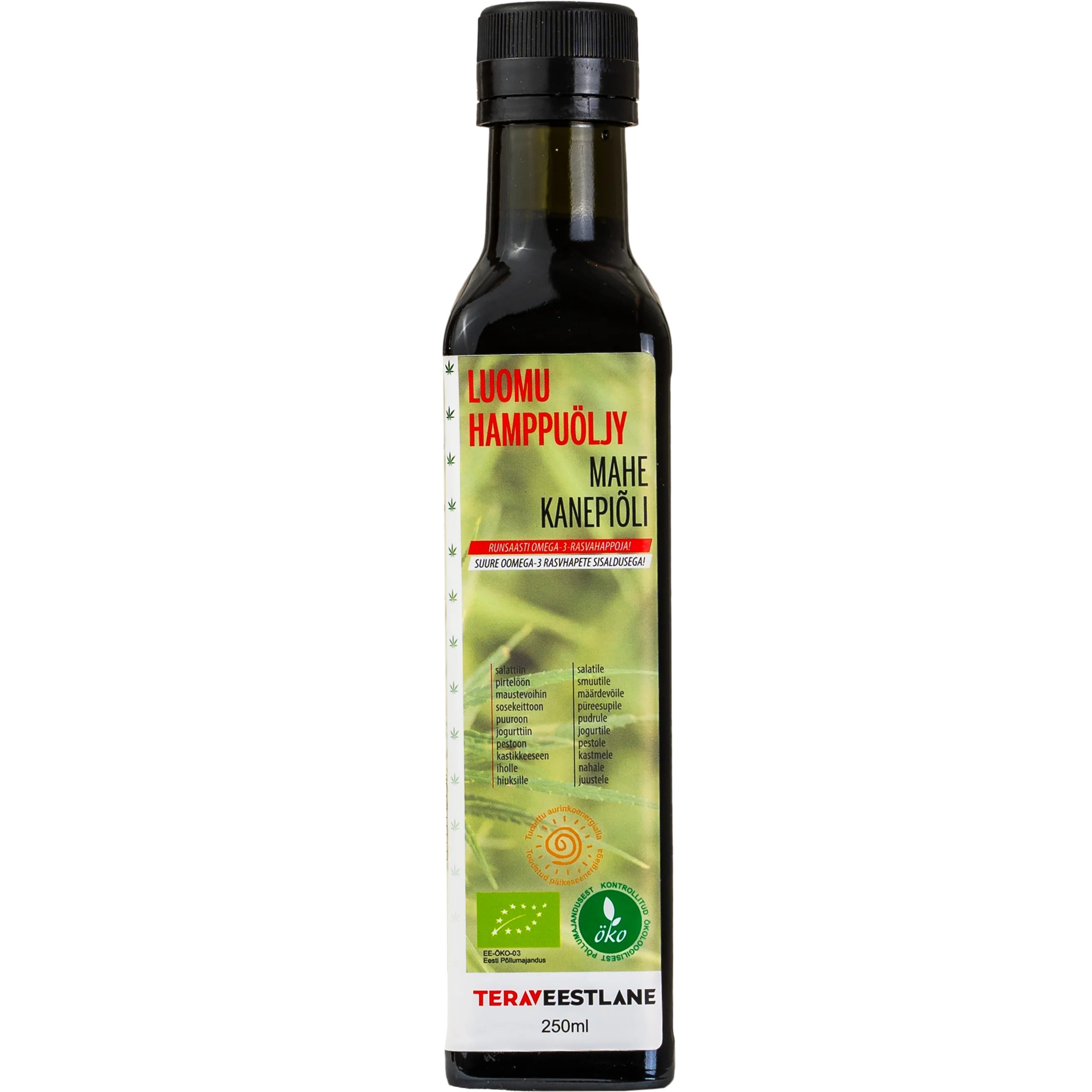 Külmpress mahe KANEPIÕLI 250ml.