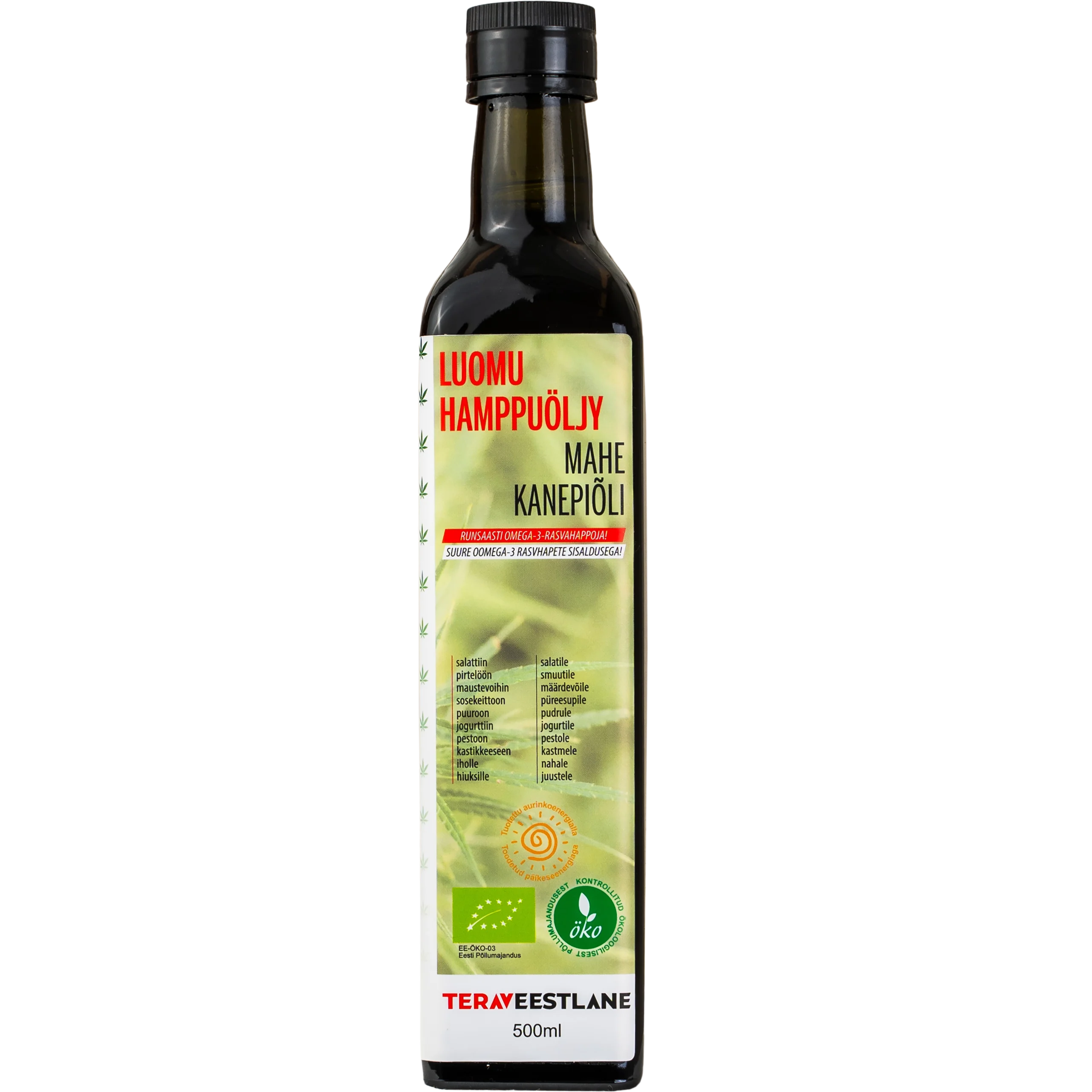 Külmpress mahe KANEPIÕLI 500ml