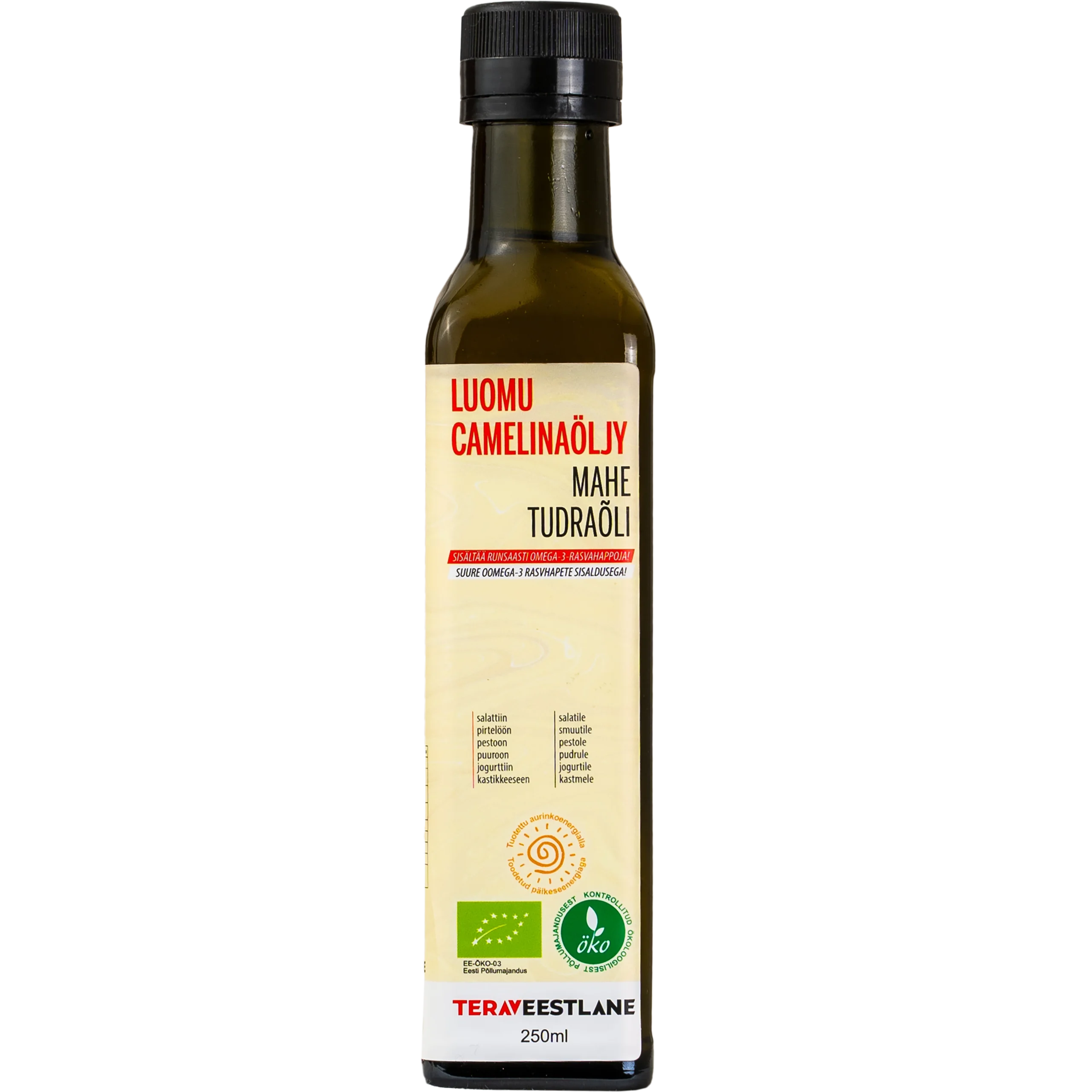 Külmpress mahe tudraõli 250ml.