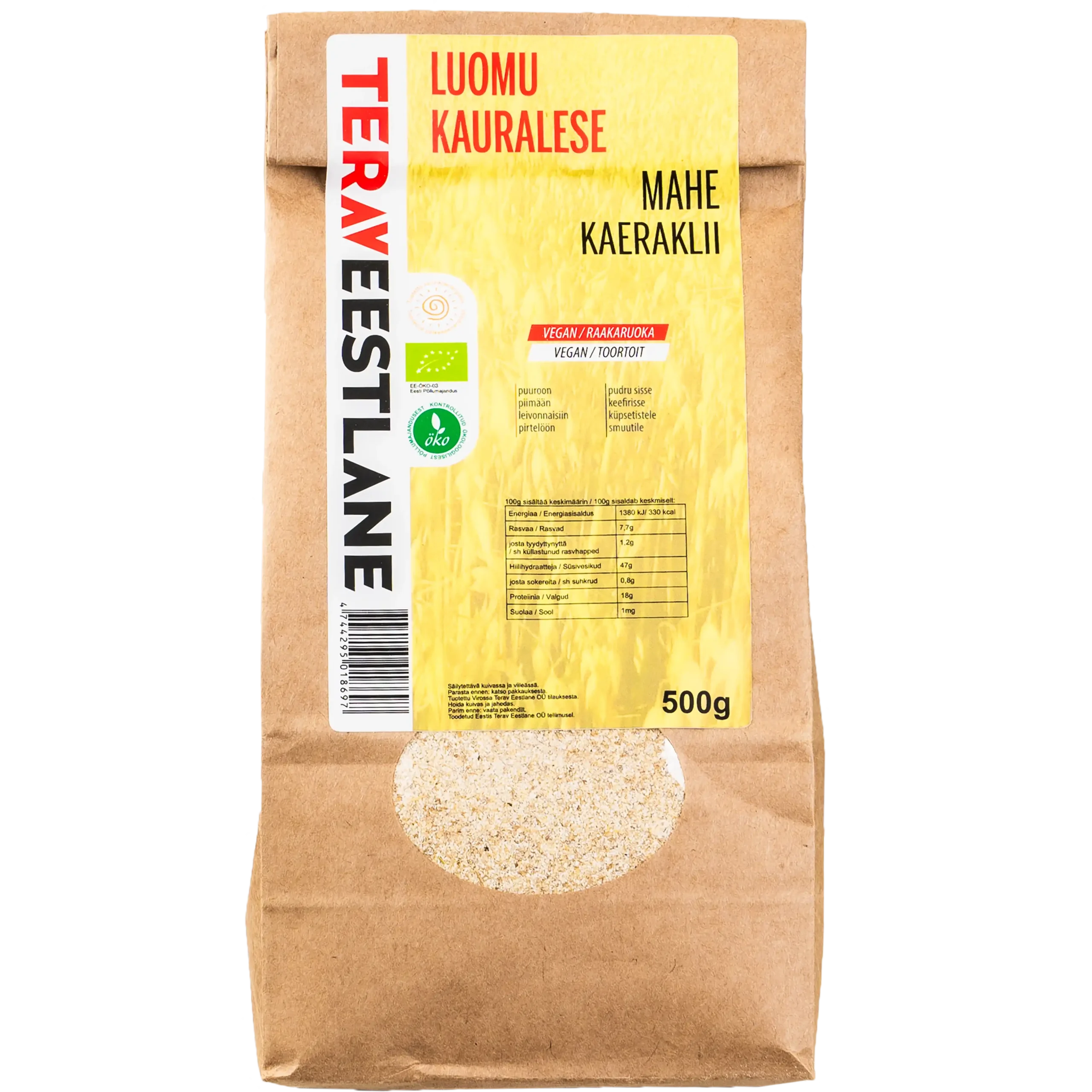 Kaeraklii 500g ÖKO Terav Eestlane