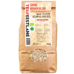 Täistera kolmeviljahelbed 700g ÖKO Terav Eestlane